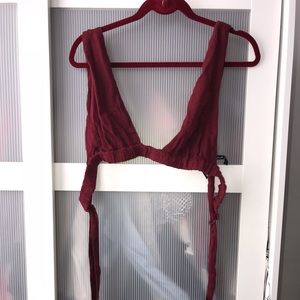 Maroon bralette never worn